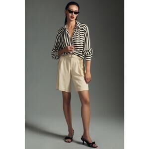 Anthropologie Wide Leg Khaki Women's Shorts - New, Size 8